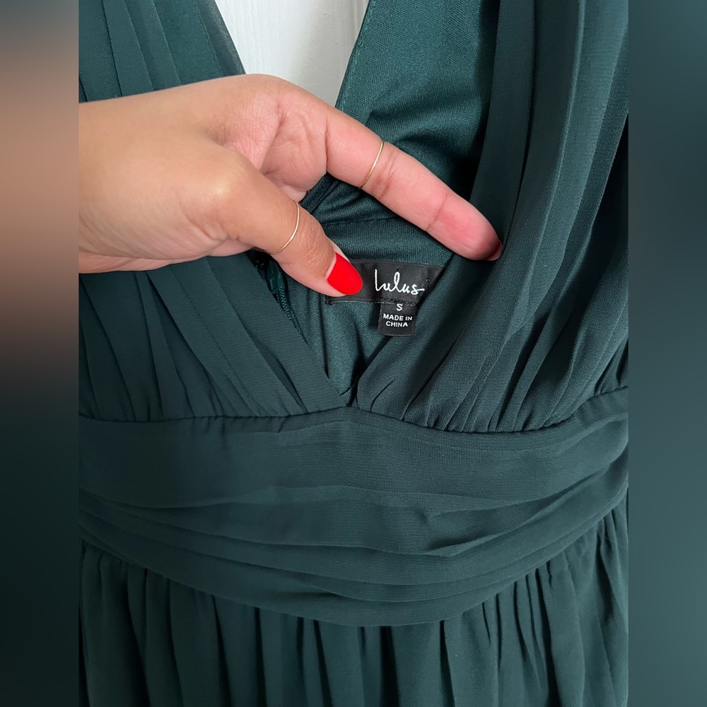 Lulu’s Heavenly Hues Forest Green Maxi Dress - Picture 4 of 6